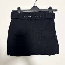 Black Belted Utility Skort