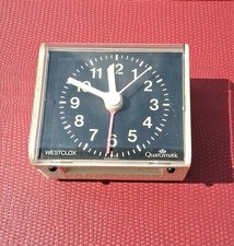Vintage Westclox Quartzmatic Germany Travel Alarm Clock  Working Condition