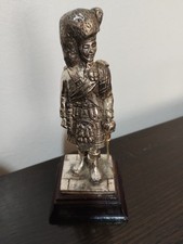 Vintage Pewter Scottish Black Watch Soldier Figure