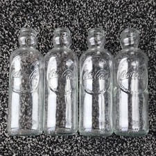 Coca-Cola Glass Bottles x4 -