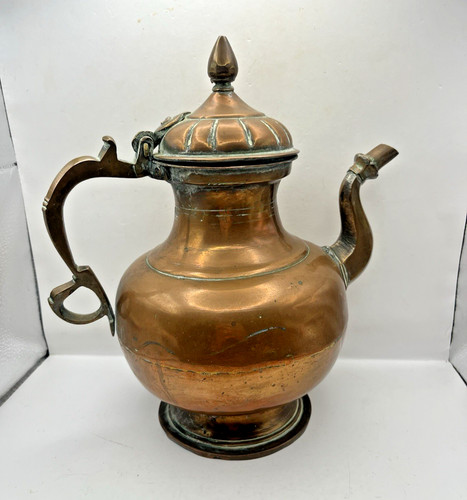 Vintage copper teapot kettle - vintage,