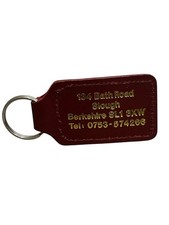 SMC Rover Dealer Dealership Keyring Key Ring - Vintage Leather Key Fob