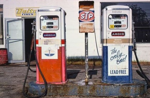 Vintage gasoline pump - pump, *2x3