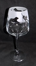New 'LABRADOR' Hand Etched Large Wine Glass with Gift Box - Unique Gift!