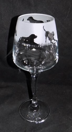 New labrador hand etched - new,