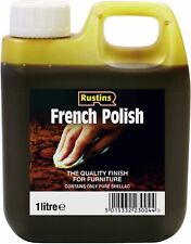 Pure Shellac French Polish 1 Rustins Litre Light & Dark Wood Polishing & Sealing