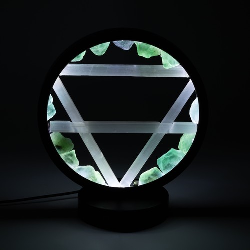 Gemstone halo lamp earth - gemstone,