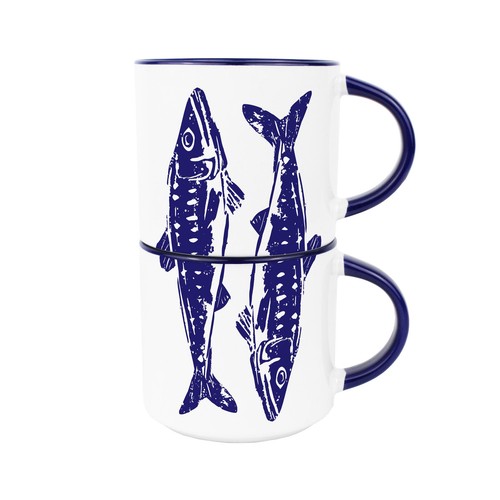 Marine fish ceramic mugs - marine,