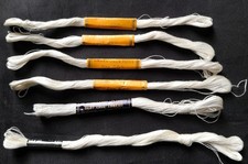 VINTAGE LINEN FLOSS by W. & J. KNOX + other lacemaking threads