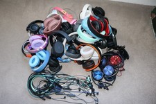 50+plus mixed headphones job lot