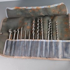12 Vintage Auger Drill Bits In