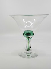 Pedestal Candy Bowl Art Glass