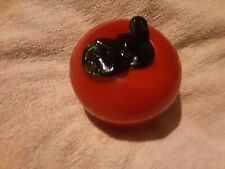 Glass Apple Ornament.