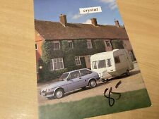 1985 CRYSTAL BY FLEETWOOD CARAVANS SALES BROCHURE. AS SHOWN