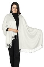 Handcrafted  Large Soft  Pashmina Shawl Wrap Scarf in Solid Colours