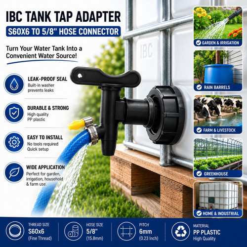 Ibc tank tap adapter - adapter, to