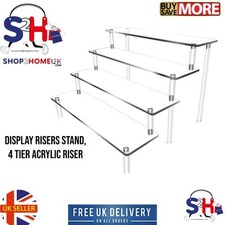 Acrylic Riser Shelf 4-Tier