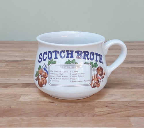 Vintage soup bowl scotch - scotch, broth
