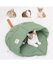 MOLEDINO Cat Sleeping Bag Soft Warming Durable Fabric Pet Calming Bed, Cute Cat