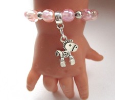 Dolls Bracelet pink & silver
