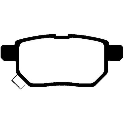 Abtex rear brake pad set - rear,