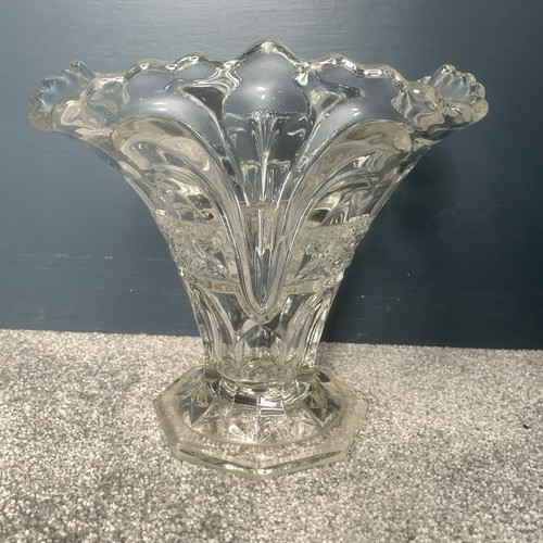 Vintage large glass vase - vintage,