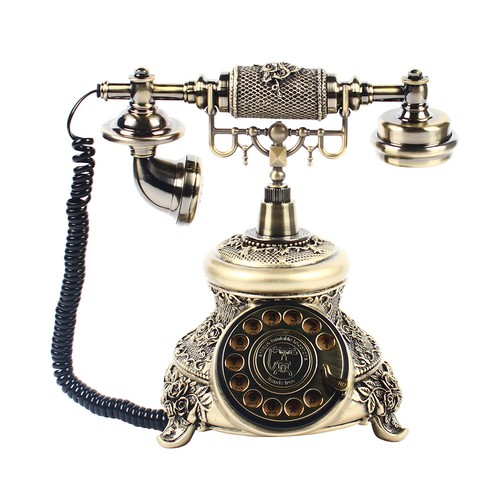 Vintage phone antique rotary - phone,