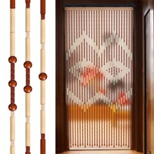 Wooden beaded bamboo door - beaded,