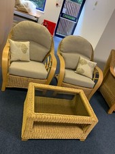 Monza Cane 3-Piece Conservatory Suite (RRP: £1,052.00)