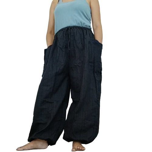 Plain black harem pants - plain,