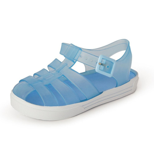 Childrens blue jelly sandals - blue,