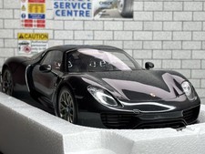 1:18 *BOXED* AUTOart PORSCHE 918 SPYDER (Met Black) LHD MODEL CAR *77928*!