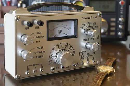 Crystal radio experiment - radio,
