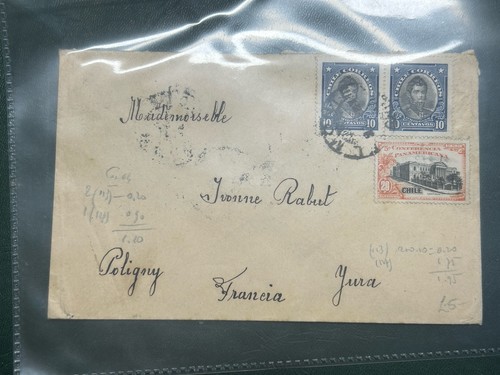 Chile cover 1924 stamps - 1924,