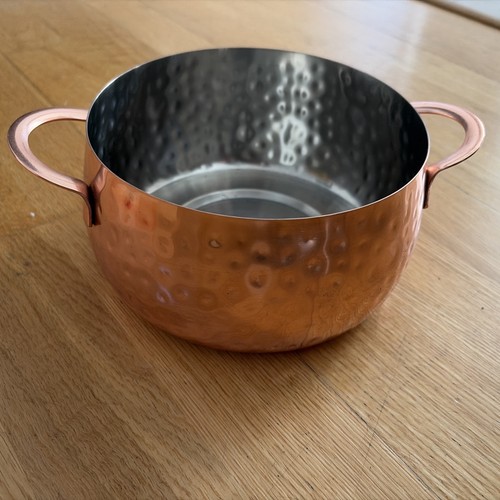 Hammered copper pot - copper, (no