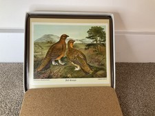 6x Vintage Pimpernel Game Birds Placemats Tablemats Boxed Set of 6 22cmx19.4cm 