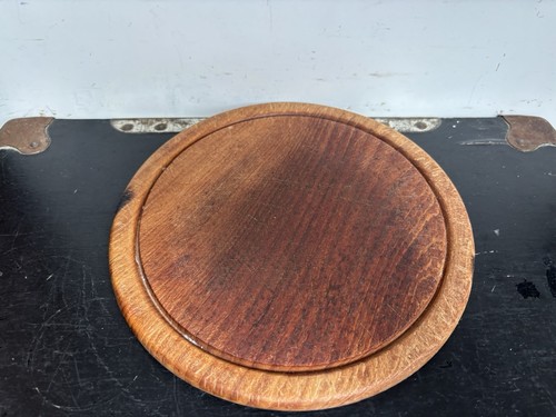 Vintage round wooden - round,