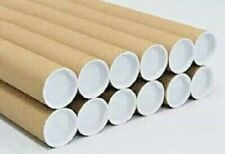 24 3" x 24" Cardboard Shipping Mailing Tube Tubes Cores With End Caps