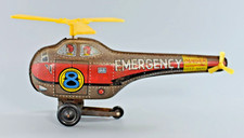 VINTAGE TT JAPAN TINPLATE HELICOPTER 8 EMERGENCY 17cm