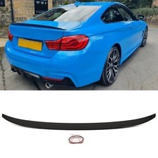 Fits BMW 4 Series Coupe F32 Rear Boot Lip Spoiler M Performance Style Gloss