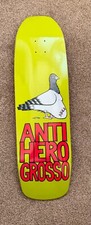 Antihero skateboards - Jeff Grosso  Fattest Pigeon XL skateboard new deck 9.25''