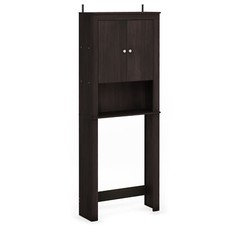 Furinno INDO Double Door Bath Cabinet, Espresso