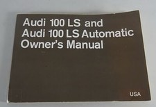 Owner's Manual / Manual Audi 100LS & 100 LS Automatic C1 F104 from 04/1971