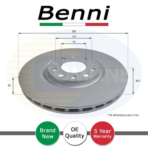 Brake disc front - brake, fits