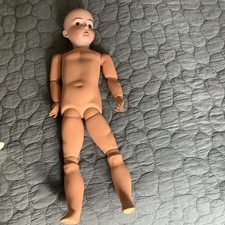 Bisque doll head brown eyes - head,