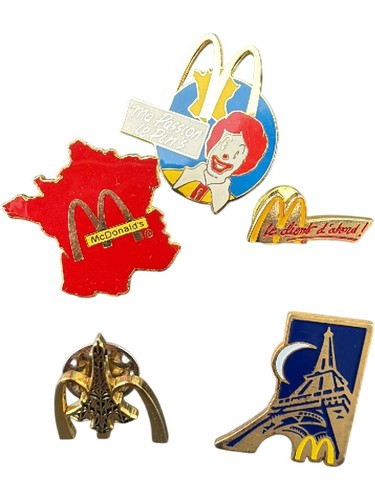 Mcdonald collectable pins - mcdonald's,
