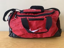Nike Holdall Gym Sports Bag | Red | with Shoulder Strap with Ventilation