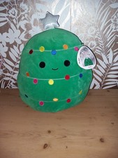 Large Carol Christmas Tree Squishmallow. Green Festive Plush