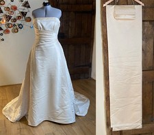 Maggie Sottero Couture Ivory Wedding Dress Shrug Clutch +Grmnt bg  Size 14 to 16