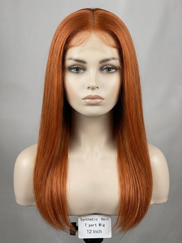Ginger straight t part - 12",